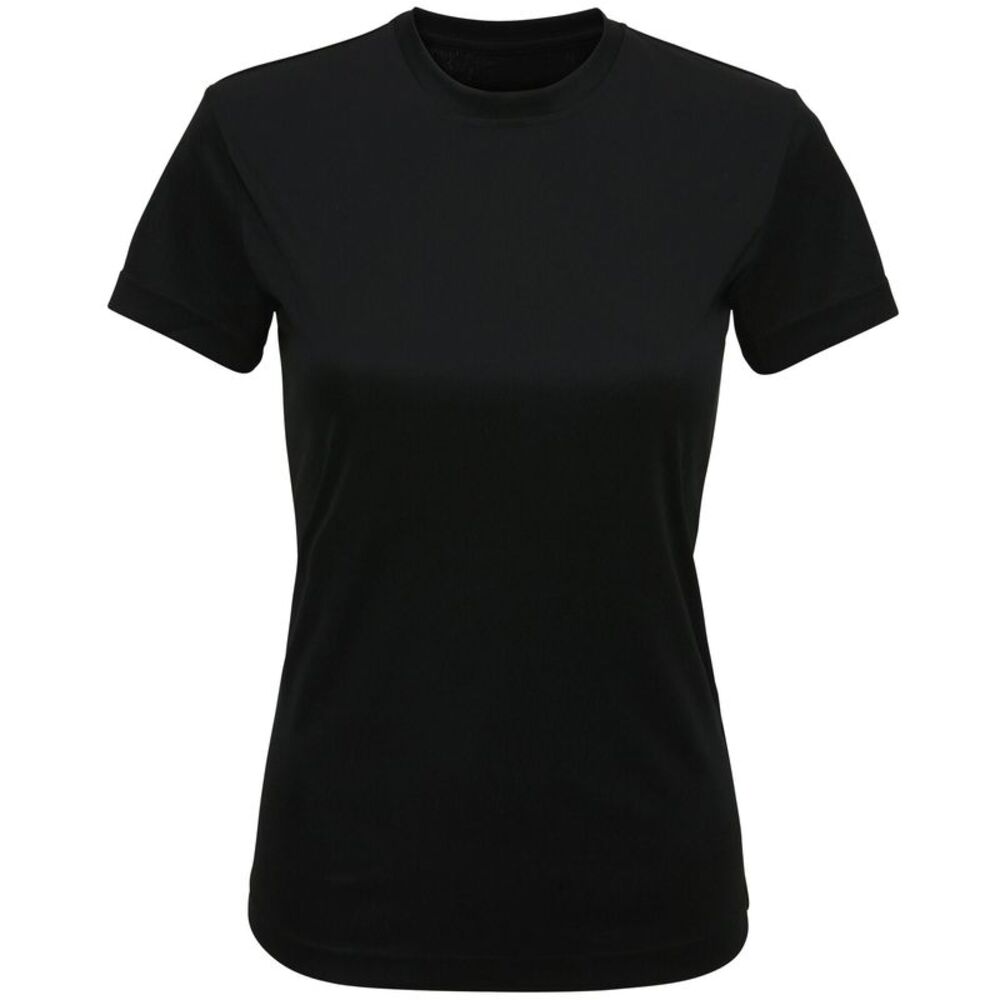 TriDri Womens/Ladies Recycled Active T-Shirt / Black